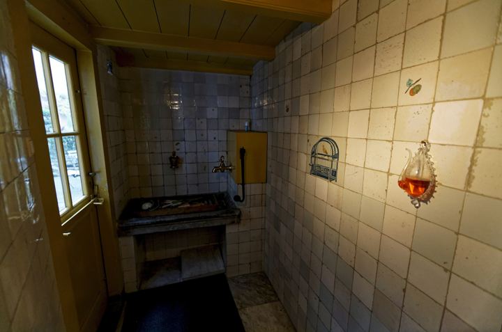 Old tiled room in an Amsterdam canal house
